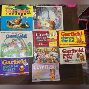 Vintage Garfield Book Collection – EXCELLENT Condition (1980s–90s) 🐱📚